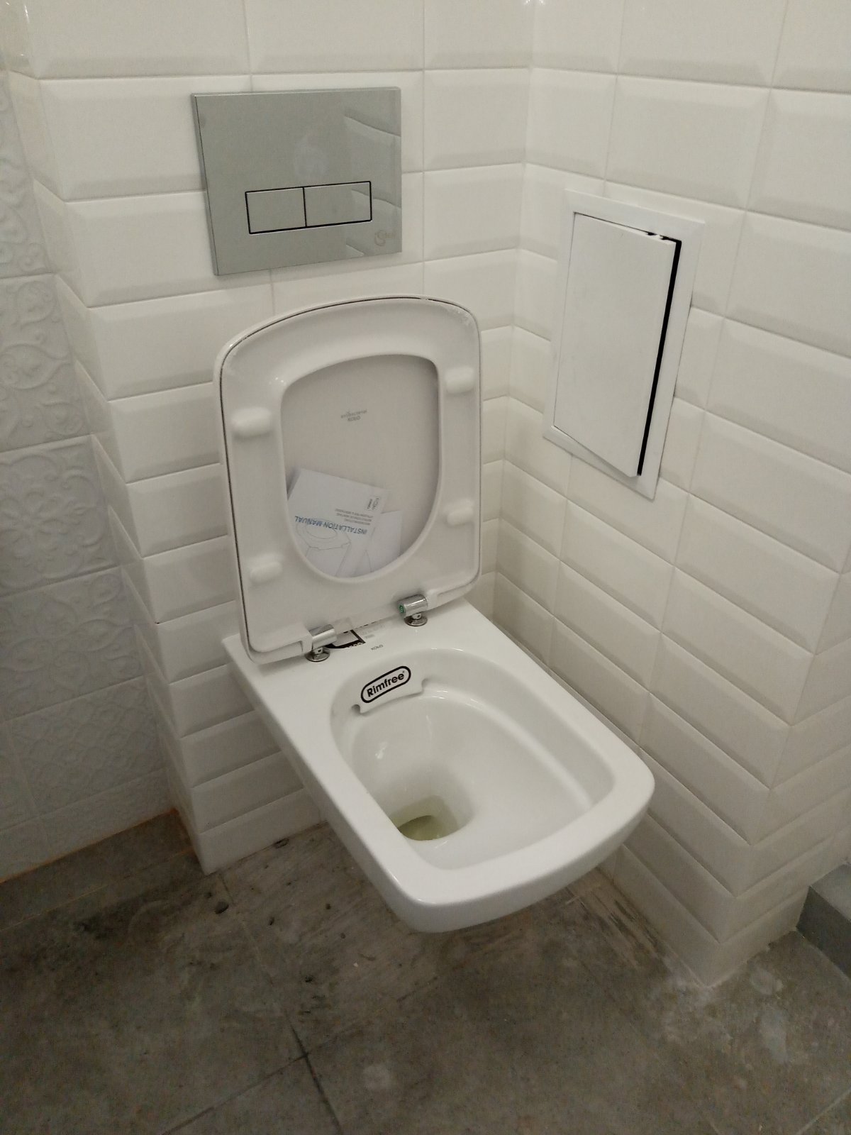 унитаз подвесной с клавишей от TECE