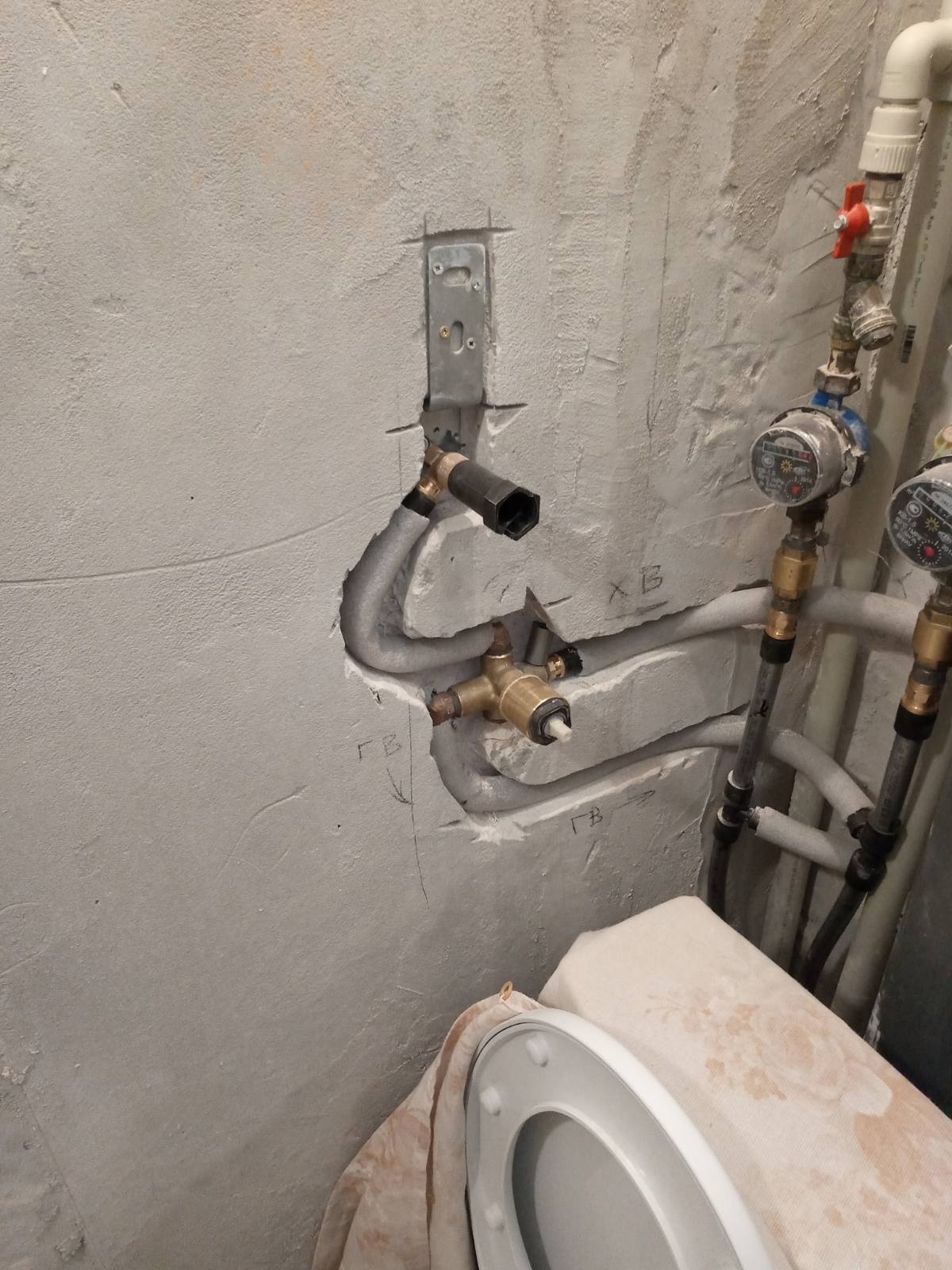 встроенный смеситель для гигиенического душа